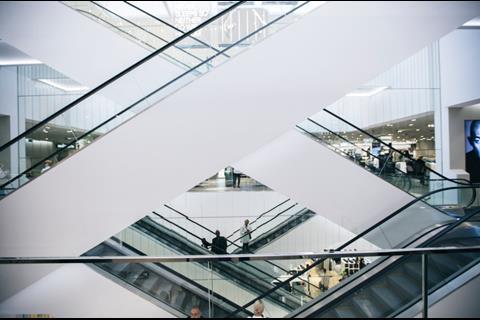 Three-floor shopping experience